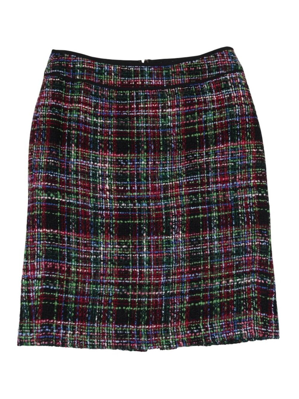 Talbots Tweed Pencil Skirt Size 6 Jewel Tone Preppy Office Wool Blend Academia